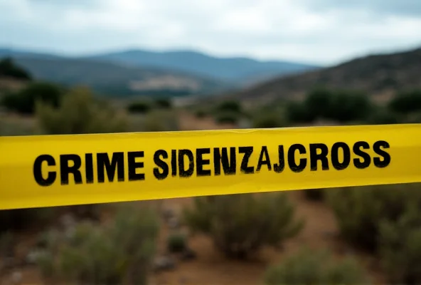 Crime scene investigation tape in Spain