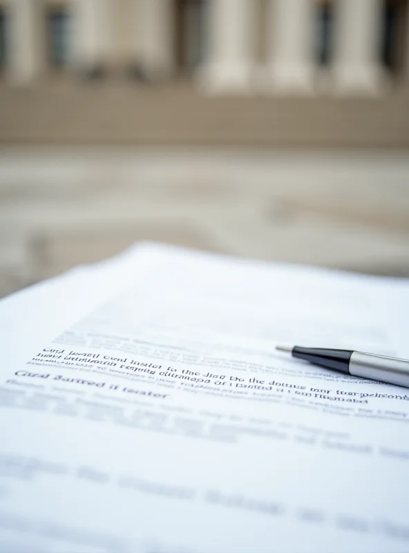 Courthouse steps with legal documents