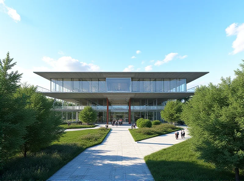 A digital rendering of the proposed Obama Presidential Library in Chicago.