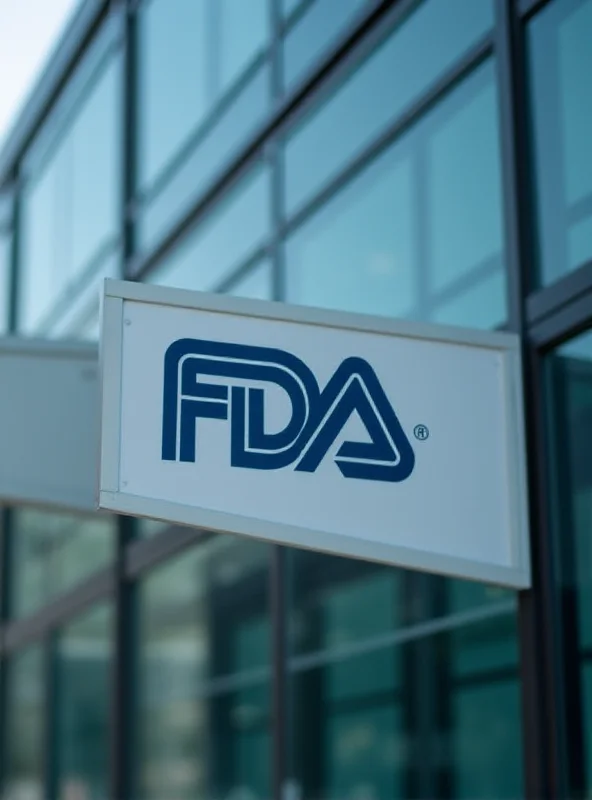 Close-up of an FDA sign on a building