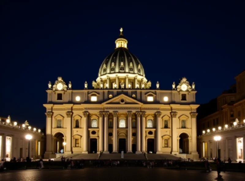 The Vatican at night