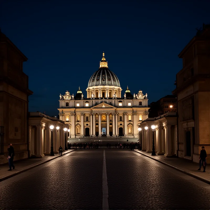 The Vatican at night