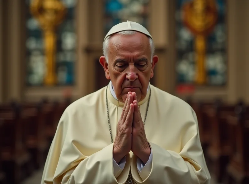 Pope Francis in prayer