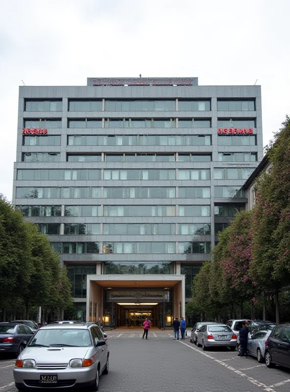 Exterior of Gemelli Hospital in Rome