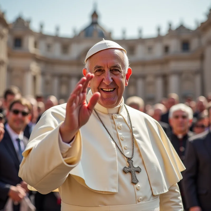 Pope Francis giving a blessing