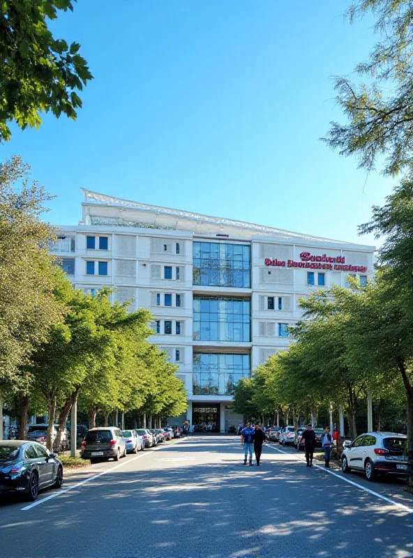 Exterior of Gemelli hospital in Rome