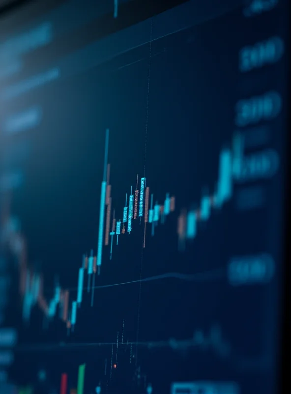 Close up of financial charts and graphs on a computer screen.