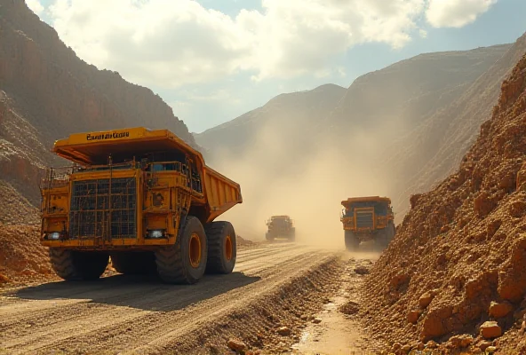 Image of gold mining equipment in operation