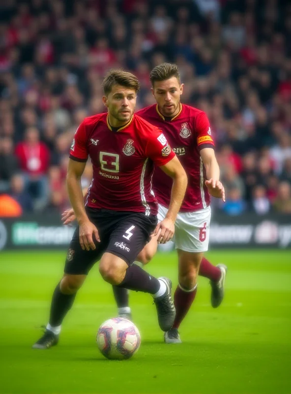 Sam Schreck of Arminia Bielefeld in action during a football match.