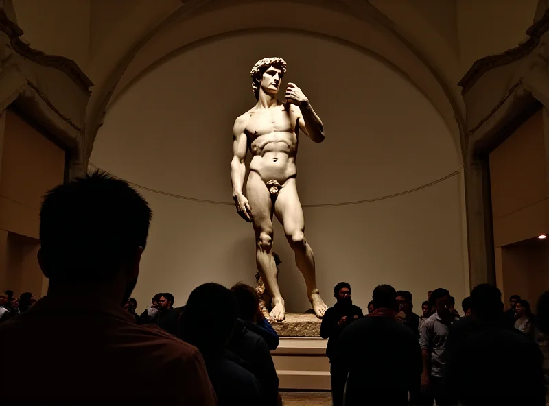 Michelangelo's David statue in Florence