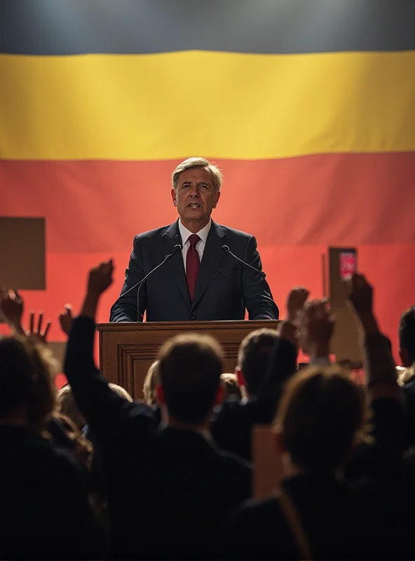 Image of Călin Georgescu addressing supporters