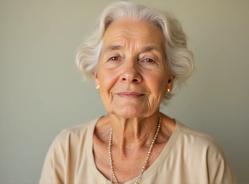 A portrait of Rose Girone, a kind-faced elderly woman, possibly taken later in her life.