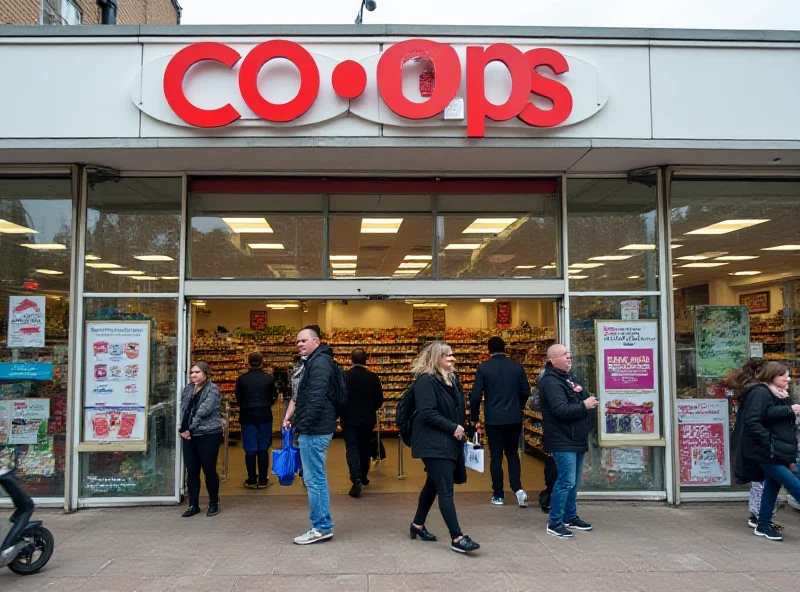 A Co-op supermarket in Britain