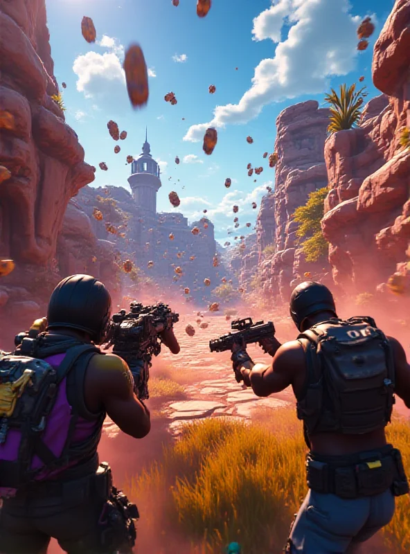 A screenshot from Fortnite showing gameplay at 4K resolution with high frame rates.