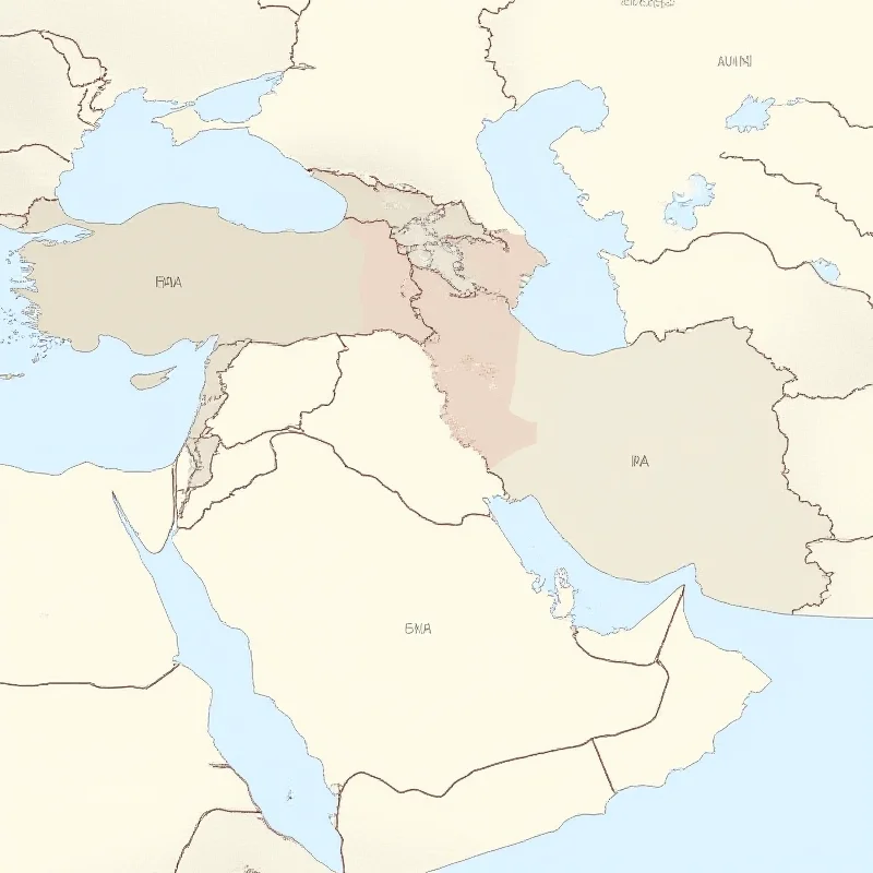 A map highlighting the regions impacted by the Kurdish conflict and the location of Ukraine in relation to Europe.