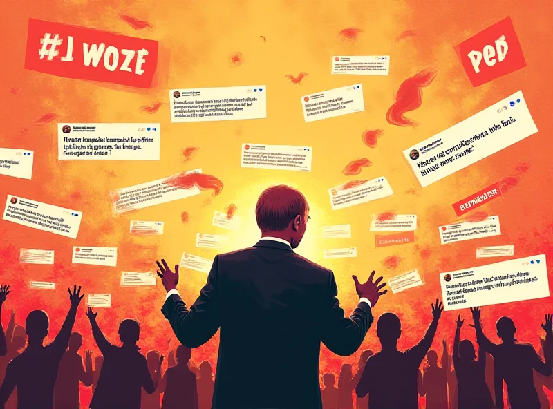 A stylized image showing social media posts criticizing Putin and the war in Ukraine.