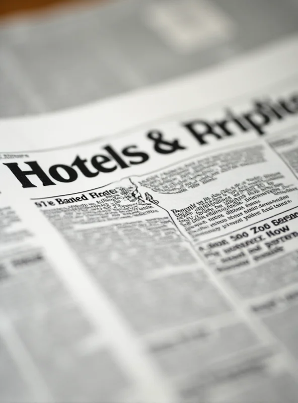 Close up of a financial newspaper headline announcing record profits for S Hotels & Resorts.