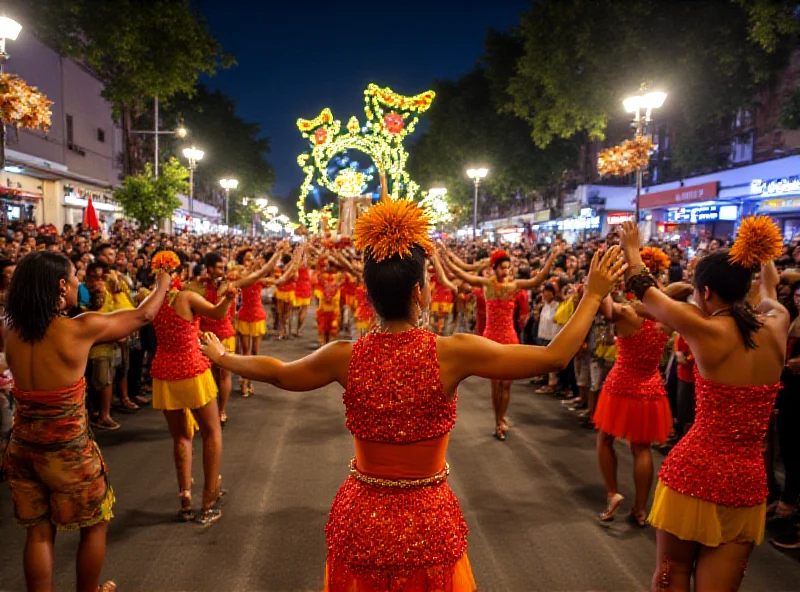 A vibrant parade scene from Acadêmicos de Niterói, celebrating Festa Junina.