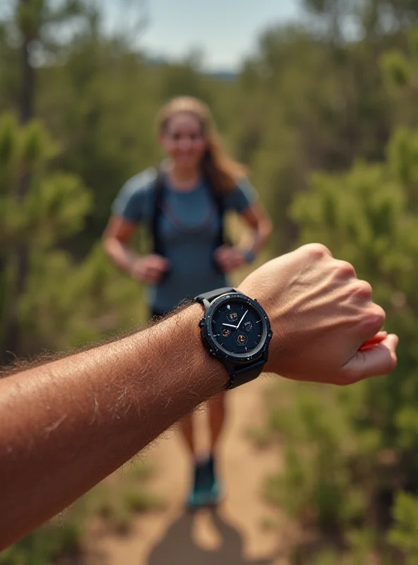 A person wearing a Galaxy Watch Ultra while exercising outdoors.