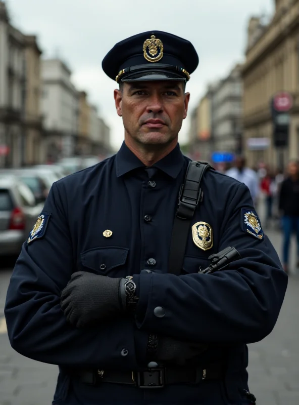 Rio de Janeiro municipal guard on patrol