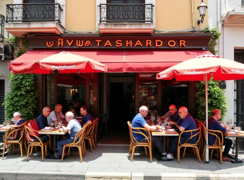 Exterior of Chango Assador restaurant with sidewalk seating, showing a relaxed and casual atmosphere.