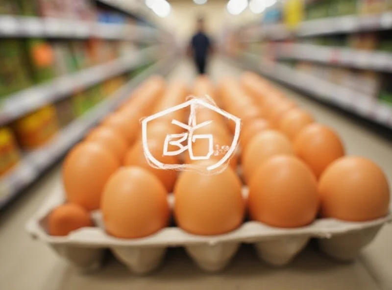 A carton of eggs with the Ibotta logo superimposed.