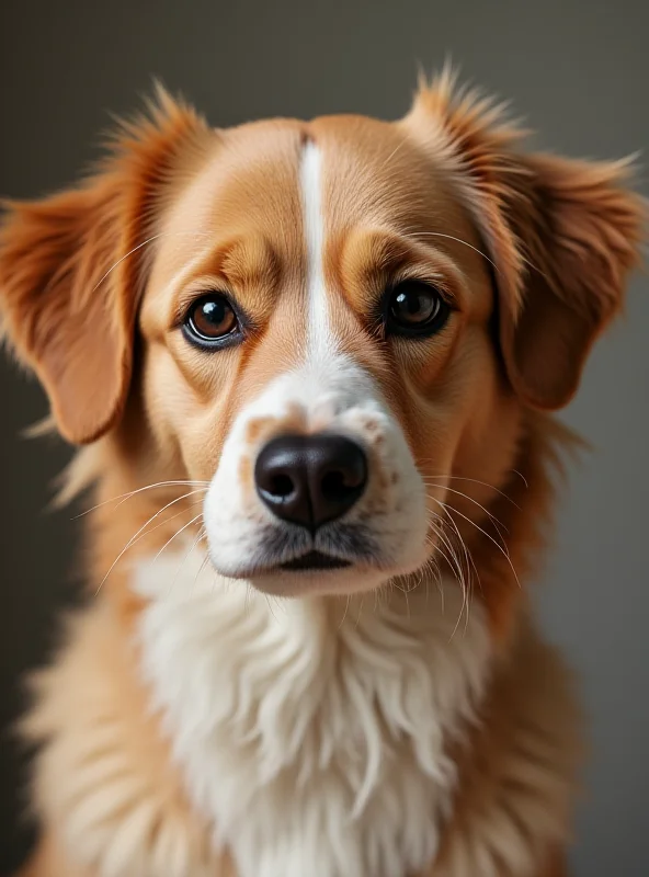 Penny the dog posing for a portrait