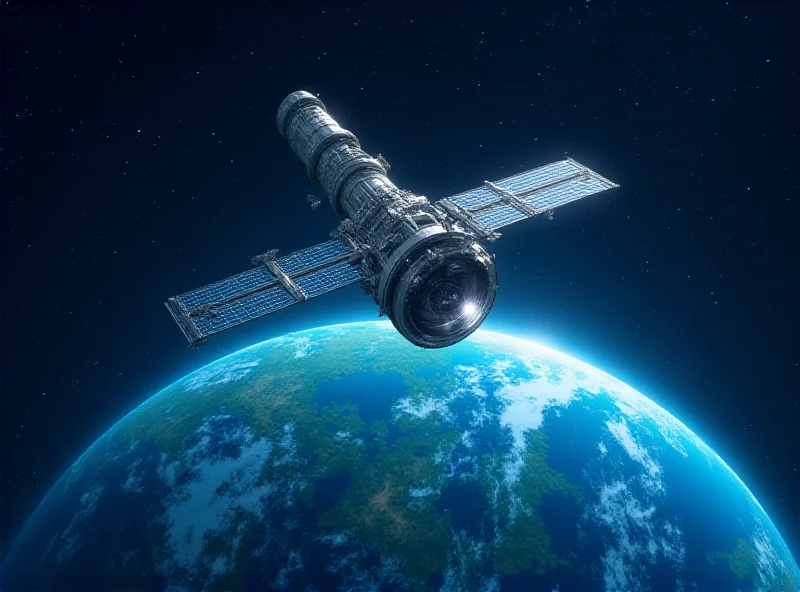 Artist's rendering of the SPHEREx space telescope in orbit above Earth.