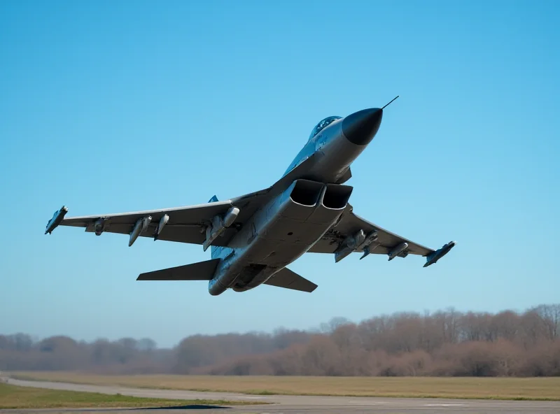 A German Bundeswehr fighter jet taking off from Wittmund Air Base.