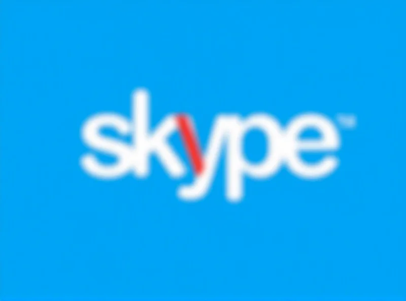 Skype Logo with a line through it, indicating it is being discontinued