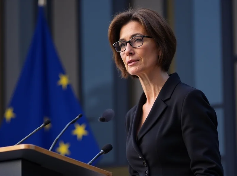 MEP giving a speech in the European Parliament