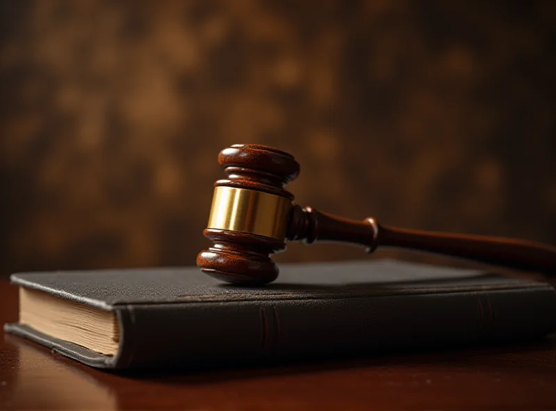 Close-up of a gavel resting on a law book, symbolizing the judiciary and legal system.