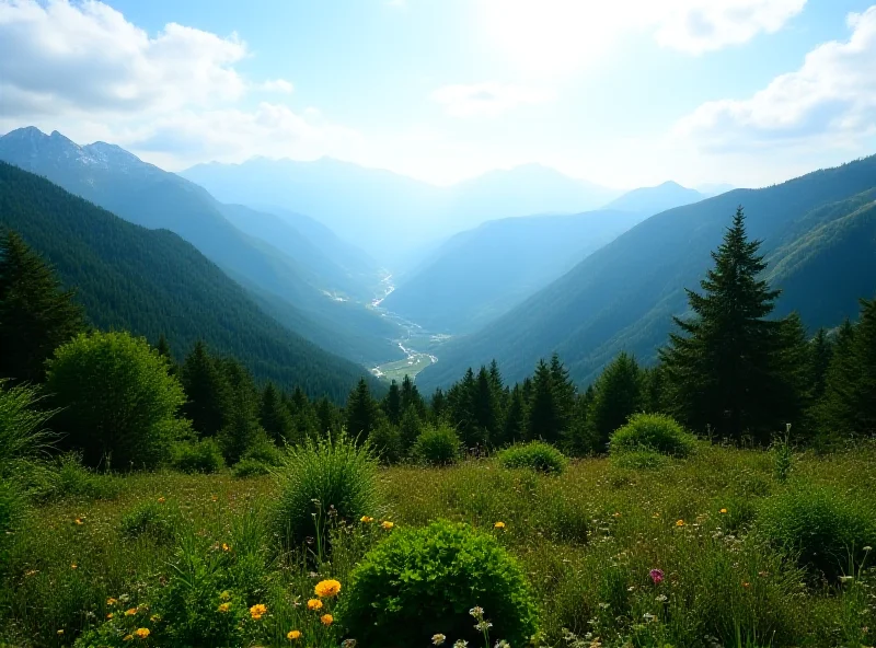 A panoramic view of the Malá Fatra mountains, showcasing the dramatic peaks, lush green valleys, and the vastness of the protected area.