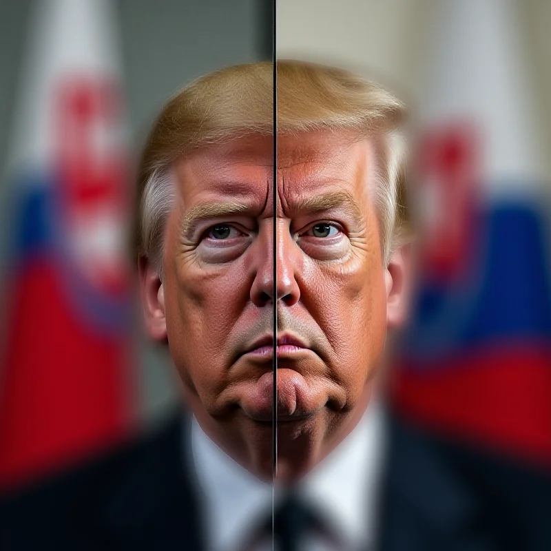 A split image showing a serious-looking president on one side and Erik Kalinak looking like he is trying to get attention on the other side. 