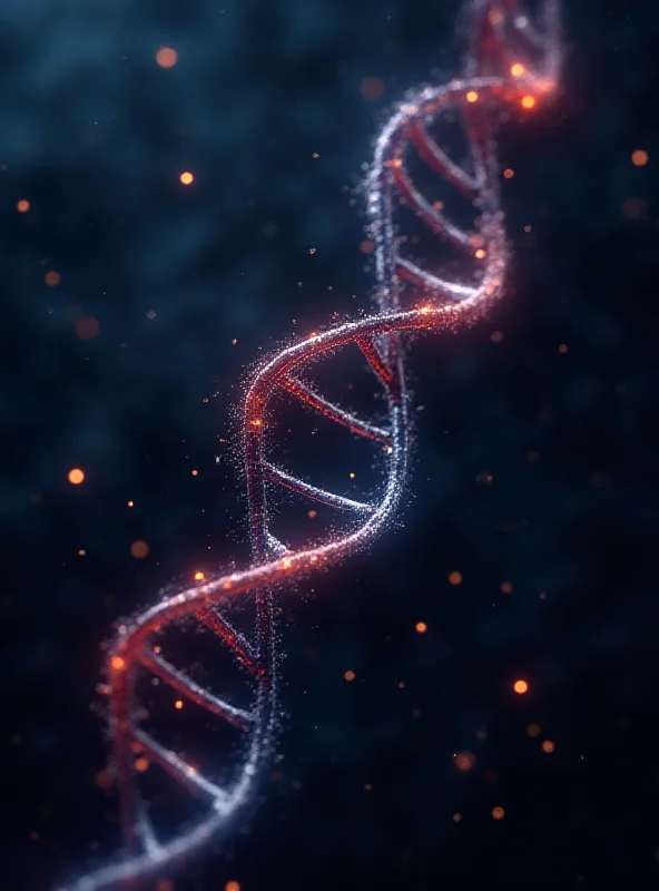 3D rendering of a double helix DNA model with an elastic, flexible design.