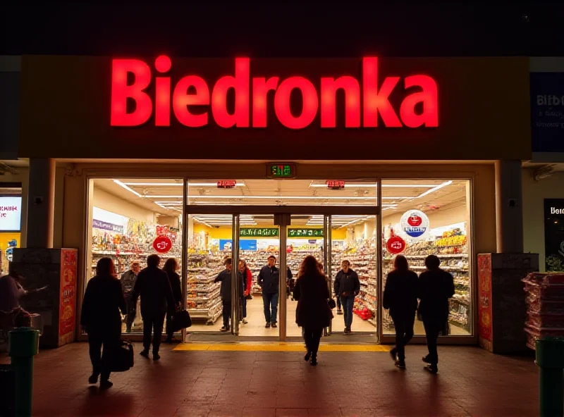 Exterior of the new Biedronka store in Slovakia