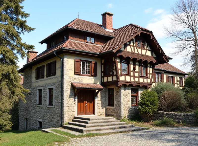 Exterior view of the Klopačka building in Banská Štiavnica.