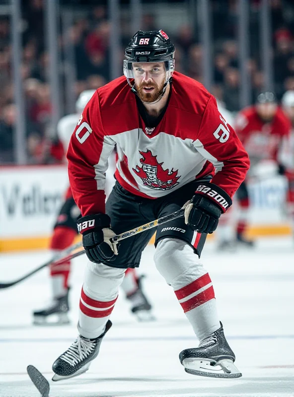 Jaromír Jágr skating with the puck, looking focused and determined.