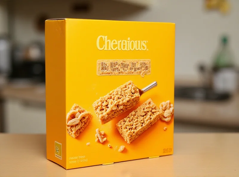 Box of Honey Nut Cheerios Breakfast Cereal Treat Bars