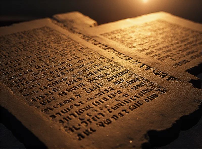 Illustration of the Ten Commandments on stone tablets.
