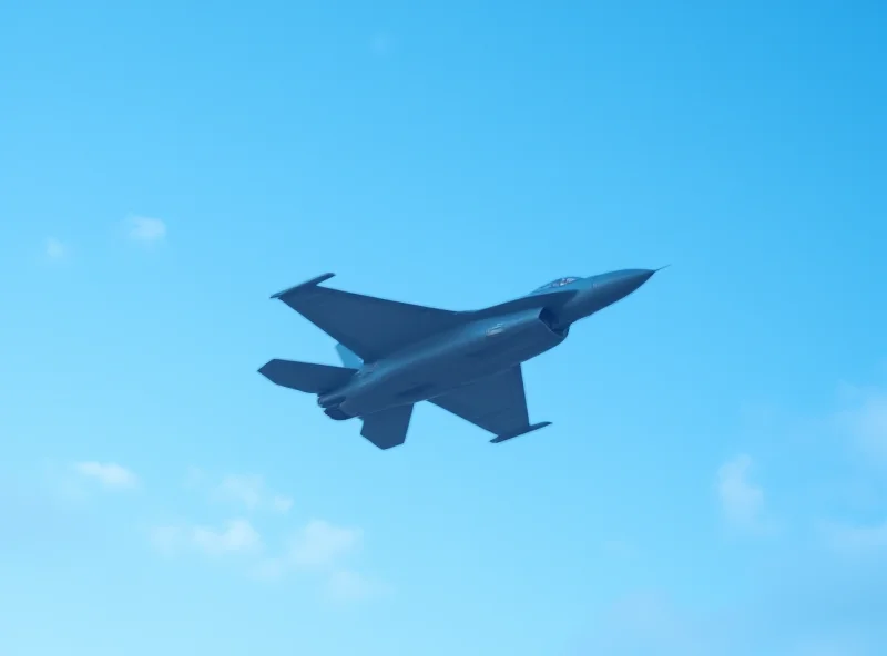 Image of a South Korean fighter jet in flight