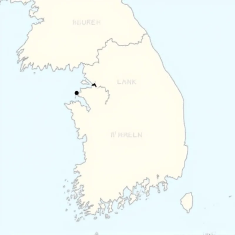 A map of South Korea highlighting the region of Pocheon, where the accidental bombing occurred, emphasizing its proximity to the border.