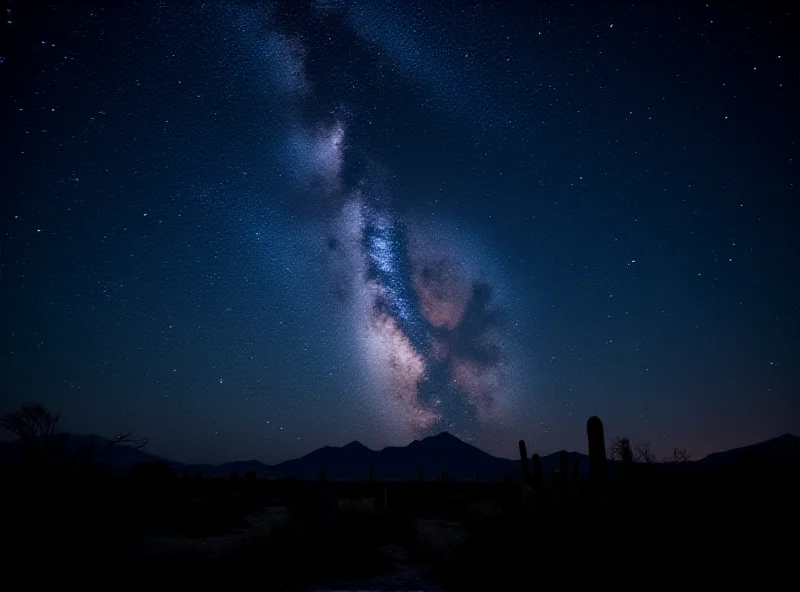 Night sky in the Atacama desert filled with stars and the Milky Way