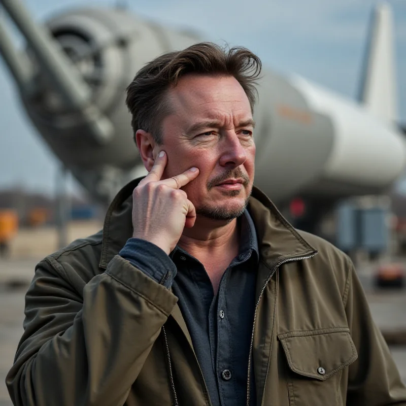 Elon Musk contemplating Starship's progress