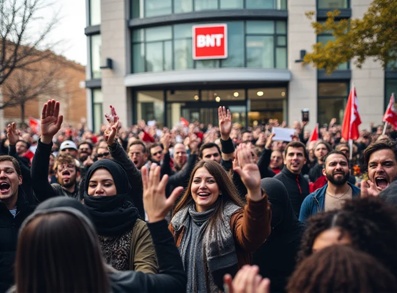 Protest outside a political party headquarters in Spain