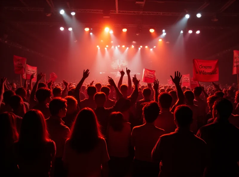 A crowd of people celebrating at an election party, with SPD banners visible.