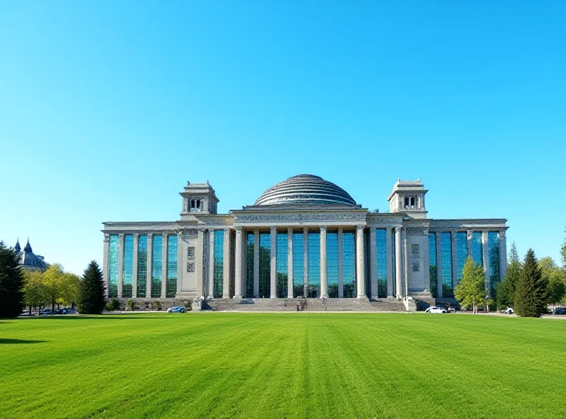 The German Bundestag building in Berlin, Germany.