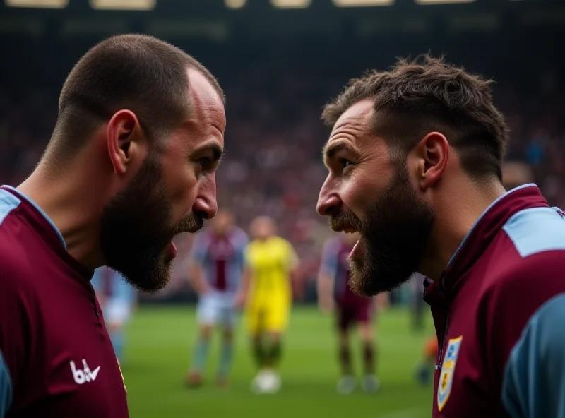 Burnley and Preston North End players facing off during a football match.