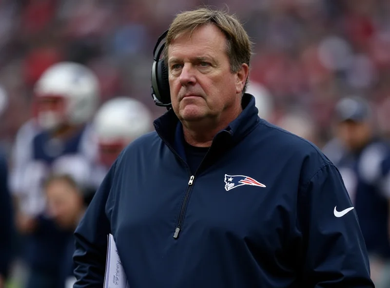 Bill Belichick on the sidelines during a Patriots game