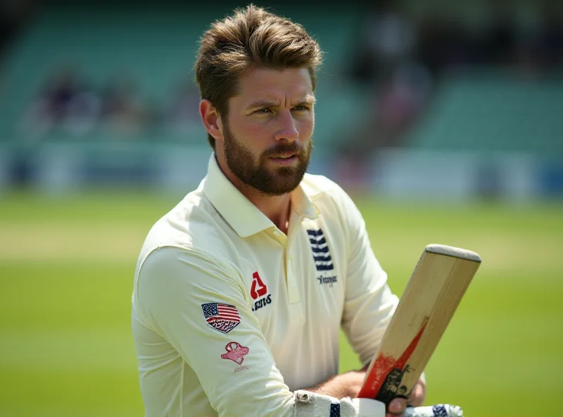 Jos Buttler holding a cricket bat, looking thoughtful on the field.